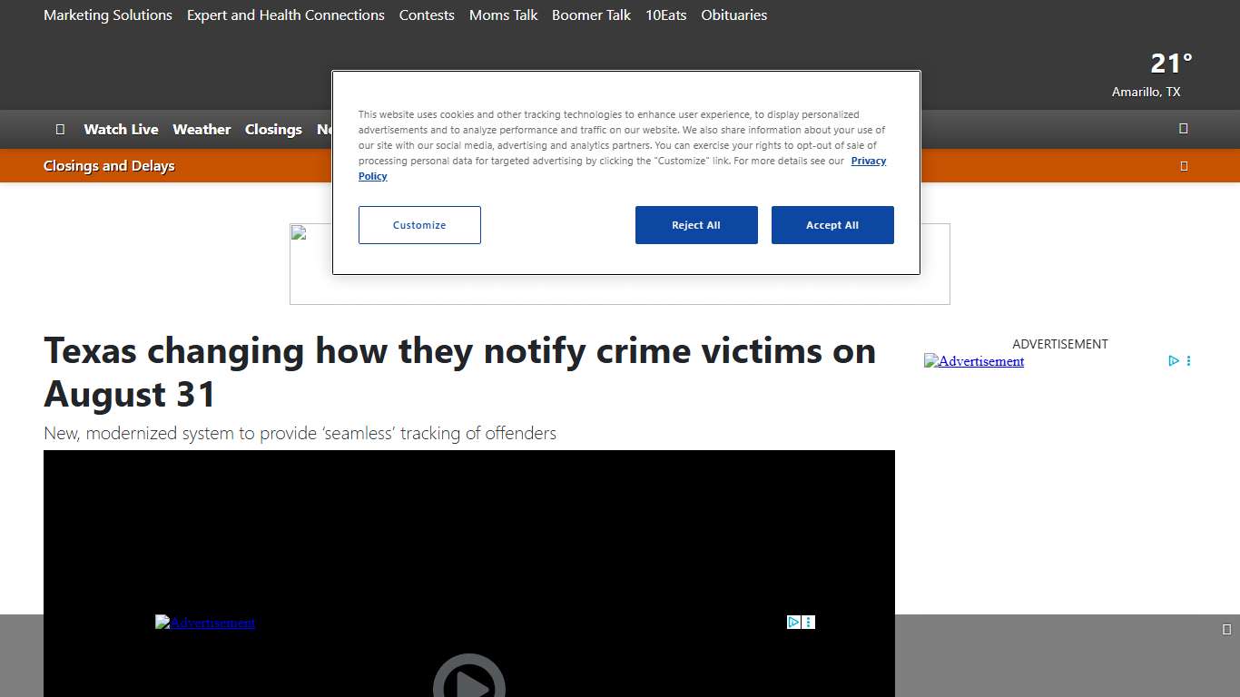 Texas will switch from VINELink to SAVNS on Aug. 31